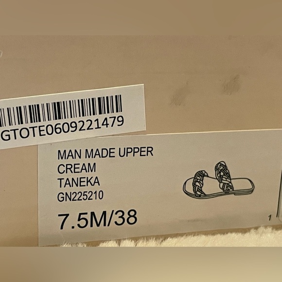 NEW BCBGeneration Cream Tanaka Chainlink Braided Sandals Size 7.5 - Picture 8 of 8